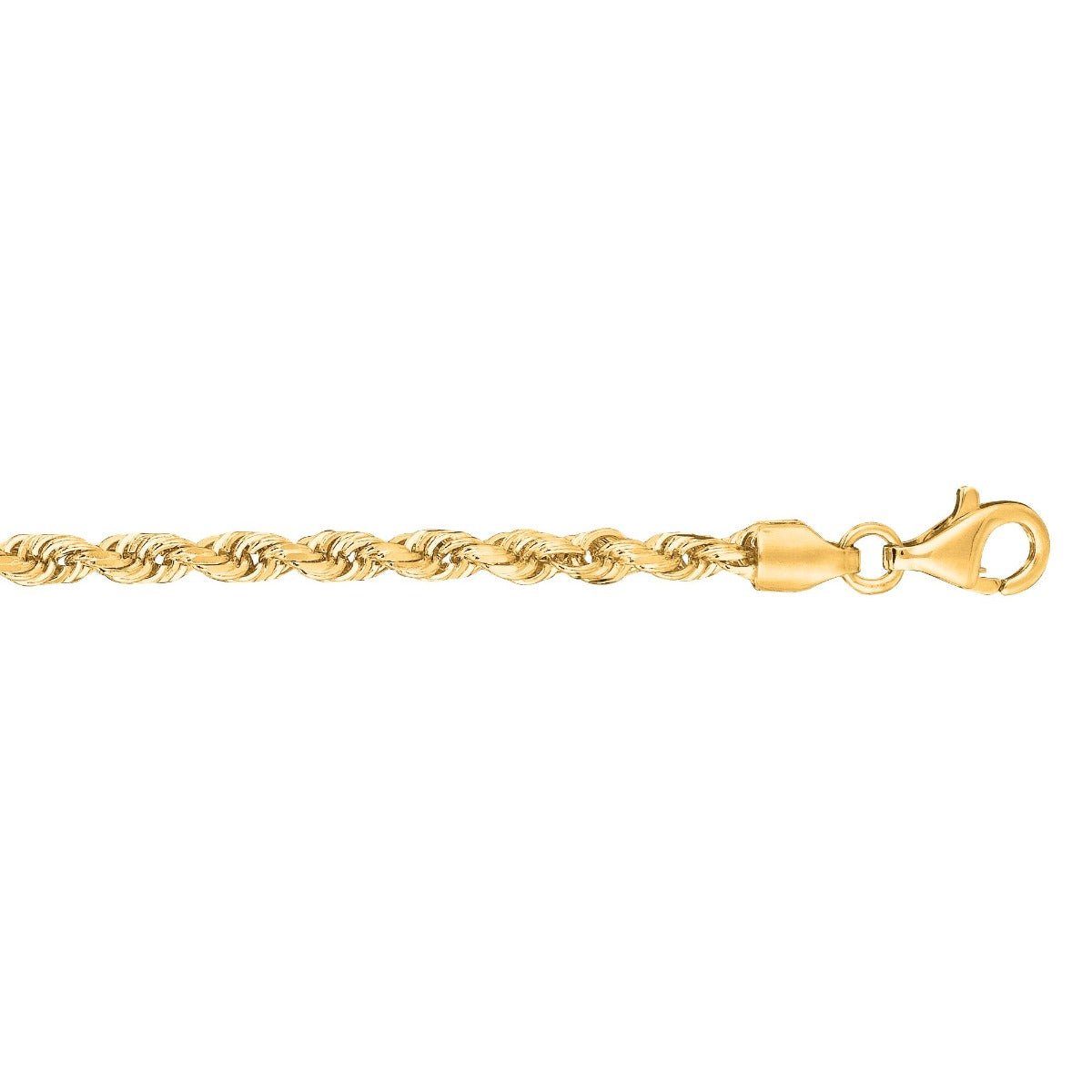 10k gold rope bracelet 8 outlet inch