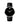 Men's Museum Classic watch, 40 mm stainless steel case, black Museum dial with silver-toned dot and hands, black calfskin strap with stainless steel buckle.
