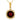 14K Yellow Gold Cushion Cut Garnet and Diamond Halo Pendant Necklace 