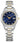 Citizen Corso watch with eco-drive technology and two-tone finish with a dark blue face and diamonds to mark the hours. 