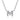 Gabriel & Co. - NK4577M-W45JJ - 14K White Gold Diamond "M" Initial Pendant Necklace