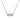 Gabriel & Co. - NK4943W45JJ - 14K White Gold Rectangular Diamond Pendant Necklace