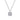 Gabriel & Co. - NK5593W45JJ - 14K White Gold Cushion Halo Round Diamond Pendant Necklace