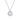 Gabriel & Co. - NK5619W45PL - 14K White Gold Cultured Pearl and Diamond Halo Pendant Necklace