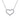 Gabriel & Co. - NK6018W45JJ - 14K White Gold Open Diamond Heart Pendant Necklace