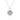 Gabriel & Co. - NK6037W45JJ - 14K White Gold Diamond Cluster Pendant Necklace