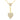 14k Yellow Gold Diamond Pave Heart Necklace 