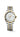 Longines stainless steel and 18 karat yellow gold cap watch , white mother-of-pearl dial, diamond indexes, gold hands