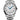 Longines stainless steel watch 40mm round silver dial, painted Arabic numerals, blue hands with date