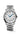 Longines stainless steel watch 40mm round silver dial, painted Arabic numerals, blue hands with date