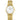 Longines 36 mm watch white face with Roman numerals gold tone finish