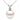 14K White Gold Akoya Pearl and Diamond Pendant 18 Inch