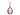 14k Rose Gold Pear Shape Amethyst and Diamond Pendant pc6953a