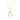 14kt Yellow Gold 18" Classic Cable Chain with Polished Horseshoe Pendant Necklace with Lobster Clasp SET2973-18