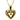 14K Yellow Gold Heart Pendant with .05 Round Diamond Center