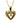 14K Yellow Gold Heart Pendant with .05 Round Diamond Center