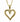 14K Yellow Gold Heart Pendant .03 Round Diamond Center HB01481DI