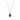 Le Vian® Pendant featuring 3/4 cts. Blueberry Sapphire™, 1/5 cts. Vanilla Diamonds®  set in 14K Vanilla Gold®