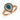 Le Vian Chocolatier® Ring featuring 3/4 cts. Deep Sea Blue Topaz™, 1/5 cts. Chocolate Diamonds® , 1/5 cts. Vanilla Diamonds®  set in 14K Strawberry Gold®