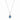 Le Vian® Pendant featuring 3/8 cts. Blueberry Sapphire™, 1/8 cts. Vanilla Diamonds®  set in 14K Vanilla Gold®