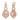 Le Vian Creme Brulee® Earrings featuring 2  1/3 cts. Peach Morganite™, 1 cts. Nude Diamonds™  set in 14K Strawberry Gold®