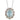 Le Vian Creme Brulee® Pendant featuring 3 cts. Blue Topaz + White Shell, 1/5 cts. Nude Diamonds™  set in 14K Vanilla Gold®