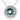 14K White Gold Round Aquamarine Diamond Halo Pendant Necklace 