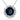 14K White Gold Round Sapphire Diamond Halo Pendant Necklace 