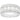 14K White Gold Round and Baguette Diamond Fancy Band 