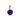 Blue Engravable Mini Medallion Charm 