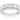 14K White Gold Oval and Round Diamond Wedding Band
