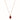 Le Vian® Pendant featuring 3/4 cts. Raspberry Rhodolite®, 1/15 cts. Chocolate Diamonds® , 1/15 cts. Vanilla Diamonds®  set in 14K Strawberry Gold®