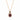 Le Vian Chocolatier® Pendant featuring 1  1/5 cts. Raspberry Rhodolite®, 1/20 cts. Chocolate Diamonds® , 1/5 cts. Vanilla Diamonds®  set in 14K Strawberry Gold®