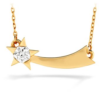 0.15 ctw. Illa Single Diamond Comet Necklace in 18K Rose Gold