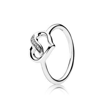 Pandora Dreams of Love Ring with Clear CZ - 191022CZ