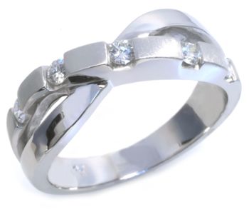 14K White Gold Diamond Fashion Ring 0.20ct HB20638DIW