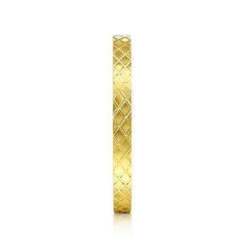 Gabriel & Co. - LR51941Y4JJJ - 14K Yellow Gold Textured Checkered Stackable Ring