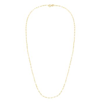 14kt Yellow Gold 1.4mm Polished Fancy Mariner Necklace with Lobster Clasp RC11243