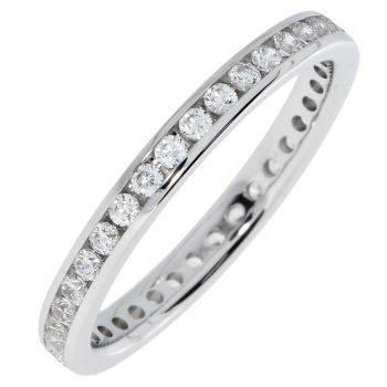 JUST PERFECT 0.50CT TW DIAMOND ETERNITY CHANNEL SET BAND