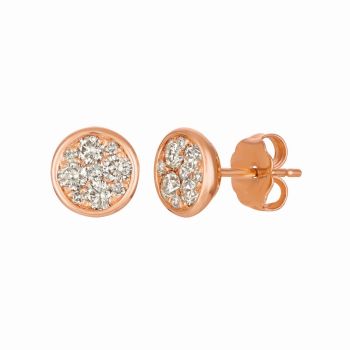Le Vian Creme Brulee® Earrings featuring 1/4 cts. Nude Diamonds™  set in 14K Strawberry Gold®