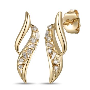 Le Vian Creme Brulee® Earrings featuring 1/6 cts. Nude Diamonds™  set in 14K Honey Gold™
