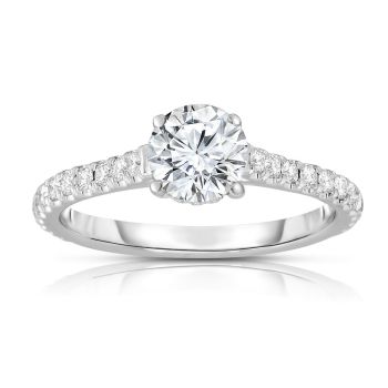 14K WHITE GOLD DIAMOND SEMI MOUNT WITH 0.23 CARAT TOTAL WEIGHT IJ COLOR SI2 CLARITY Z00172283