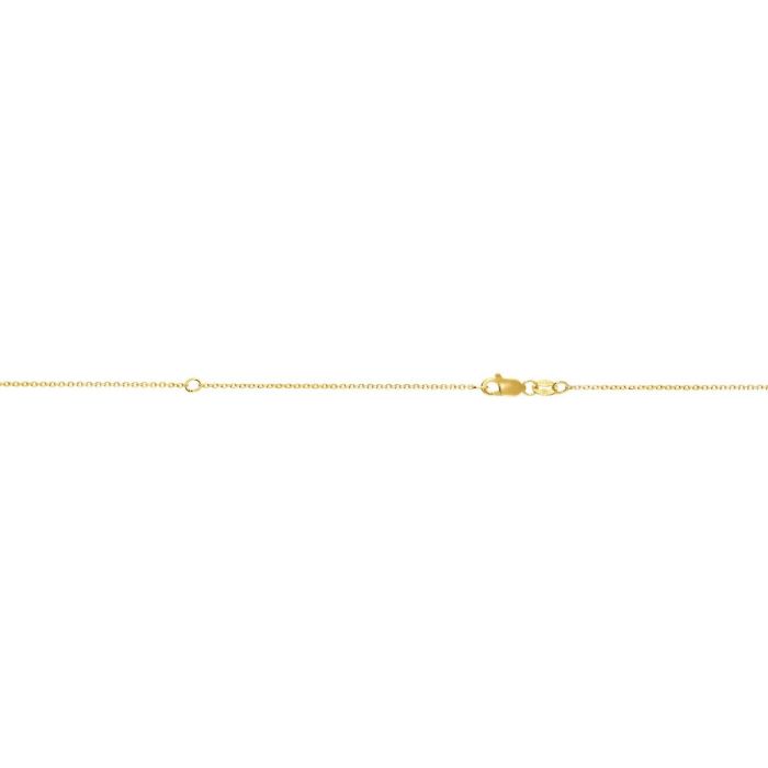 10K Yellow Gold 18 Inch Classic Cable Chain with Lobster Clasp 025ELCAB-18 | Hannoush Jewelers