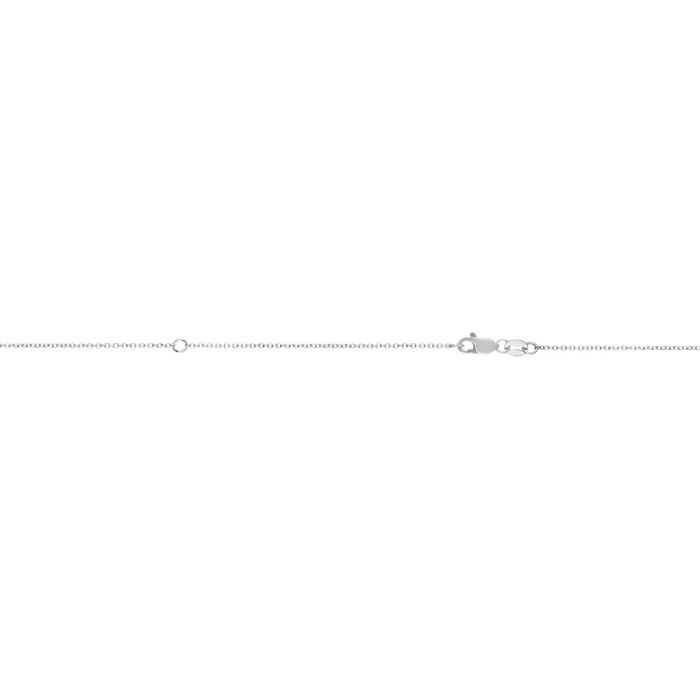 10k White Gold Classic Cable Chain with Lobster Clasp 025WELCAB-18 | Hannoush Jewelers