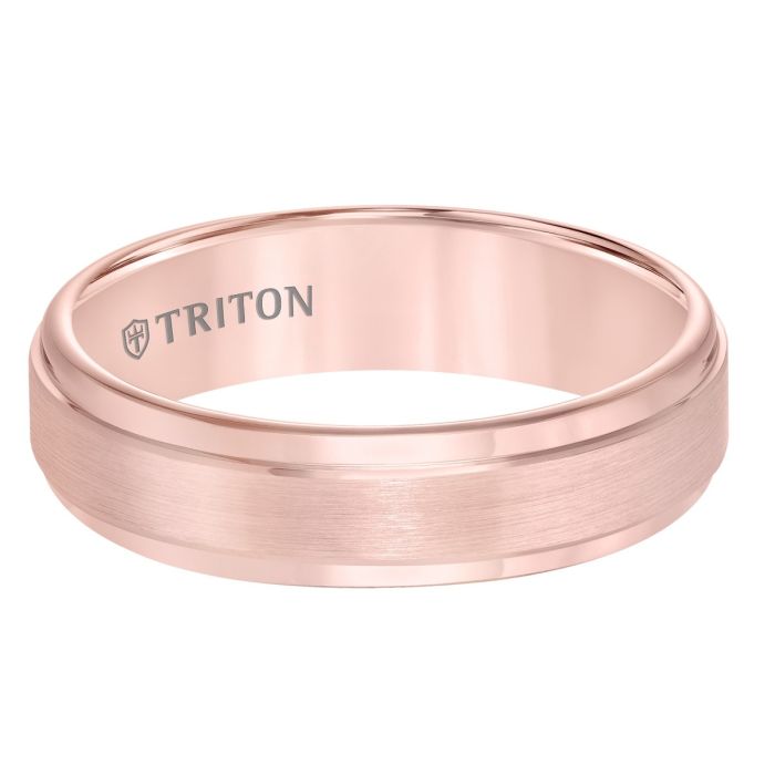 Triton Ladies 6mm Rose Tungsten Carbide Comfort Fit Band 11-2133RC-L.00 | Hannoush Jewelers