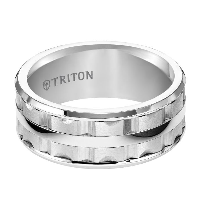 Triton Ladies 9mm Tungsten Comfort Fit Band 11-4815HC-L.00 | Hannoush Jewelers