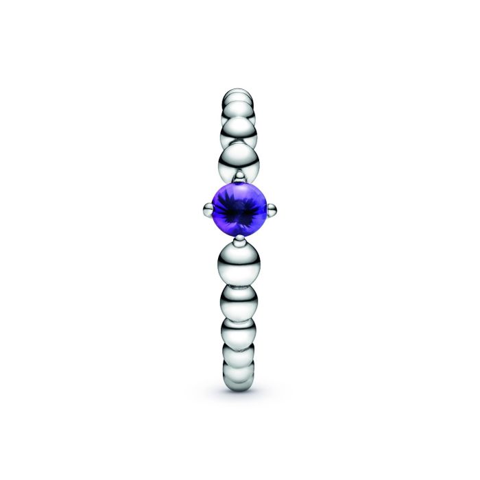 Purple Beaded Ring 198867C03 | Hannoush Jewelers