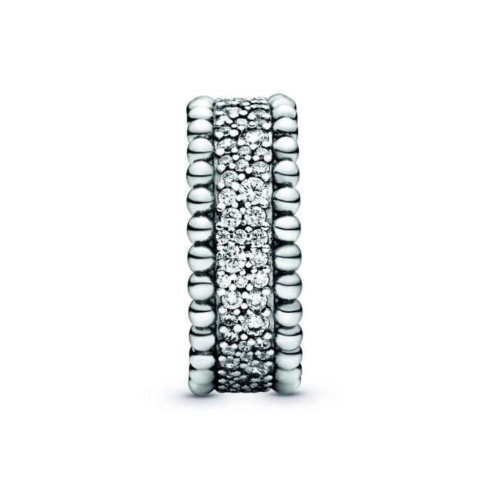 Beaded Pavé Band Ring 198676C01 | Hannoush Jewelers