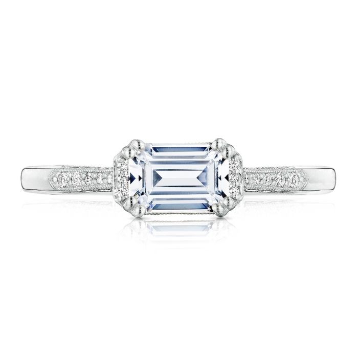 Simply Tacori Platinum Diamond Engagement Ring 2655EC65X45 | Hannoush Jewelers