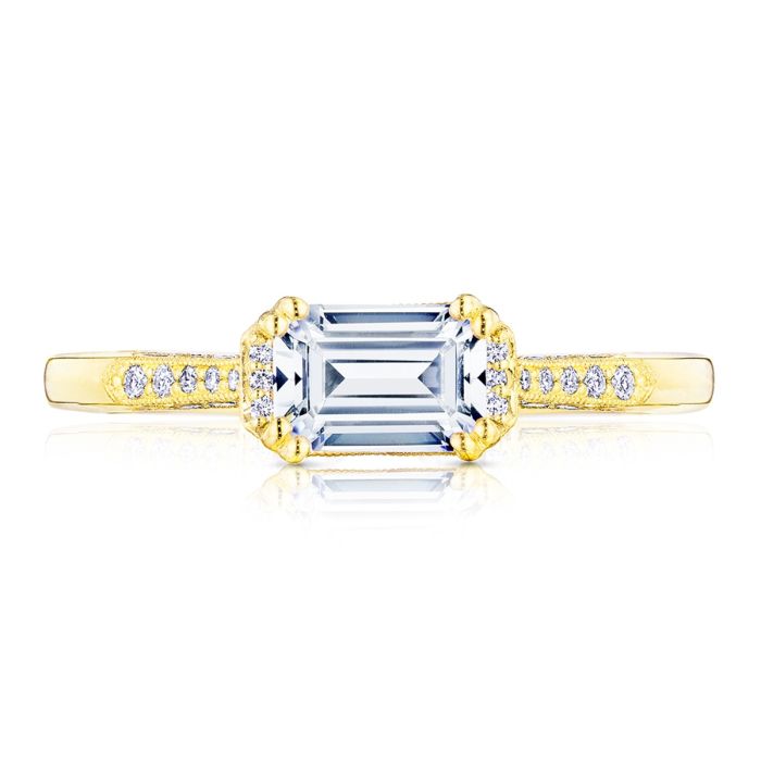 Simply Tacori 18K Yellow Gold Diamond Engagement Ring 2655EC65X45Y | Hannoush Jewelers